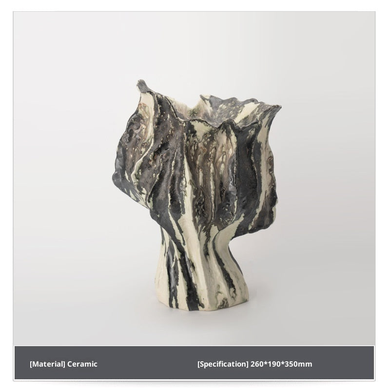 Vintage Flame Handmade Ceramic Vase Homestay