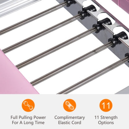 Pilates Reformer Machine For Home Gym Workout, Foldable Pilates Equipment With High Strength Alloy Springs For Beginners, Up To 330lbs