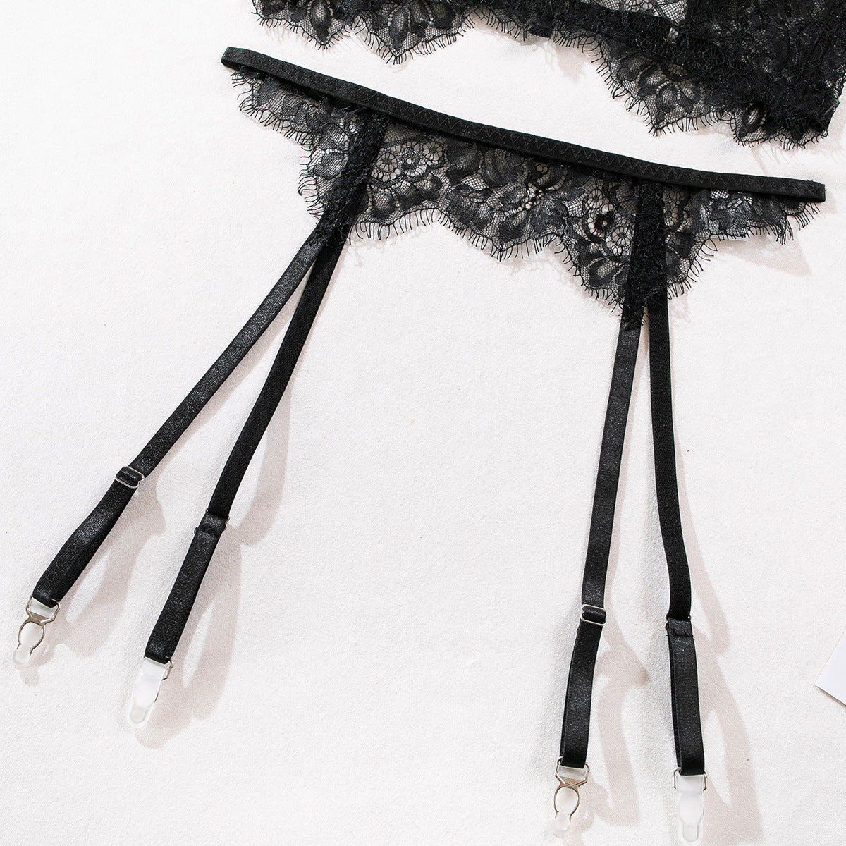 Women's Fashion Lace Uniform Strap Buckles Stockings Suit