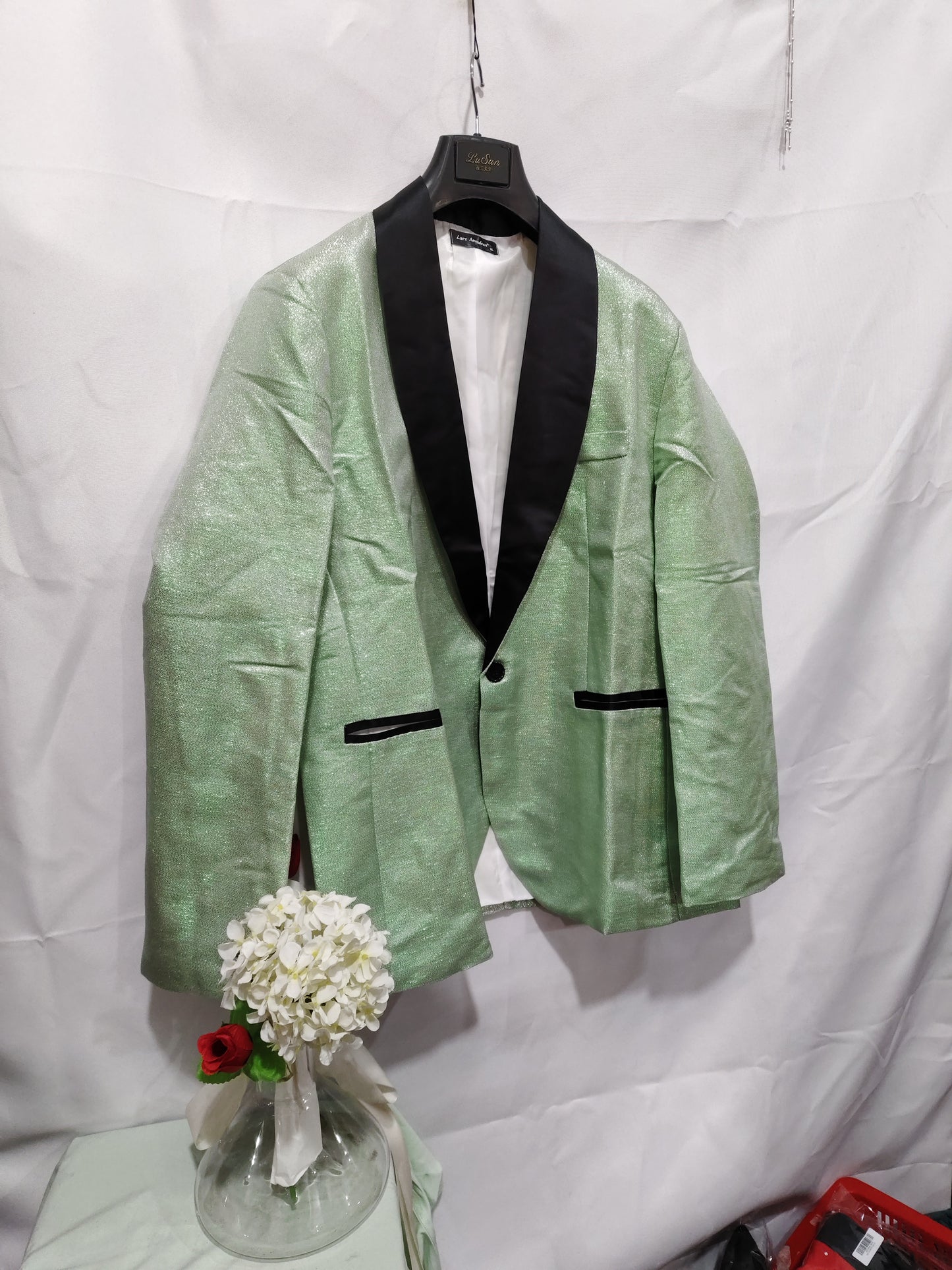 Men's Slim-fit Suit Jacket Three-piece Set