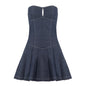 Retro Style Hollow-out Pleated Dress