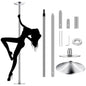 1Pc Stripper Dance Pole 45mm Spinning Static Dancing Pole With 88-108.1in Adjustable Height 551LBS Weight Capacity For Fitness Exercise Party Home Club Gym
