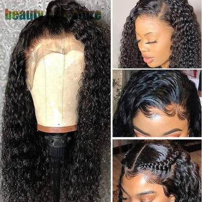 Kinky Curly Lace Front Human Hair Wigs